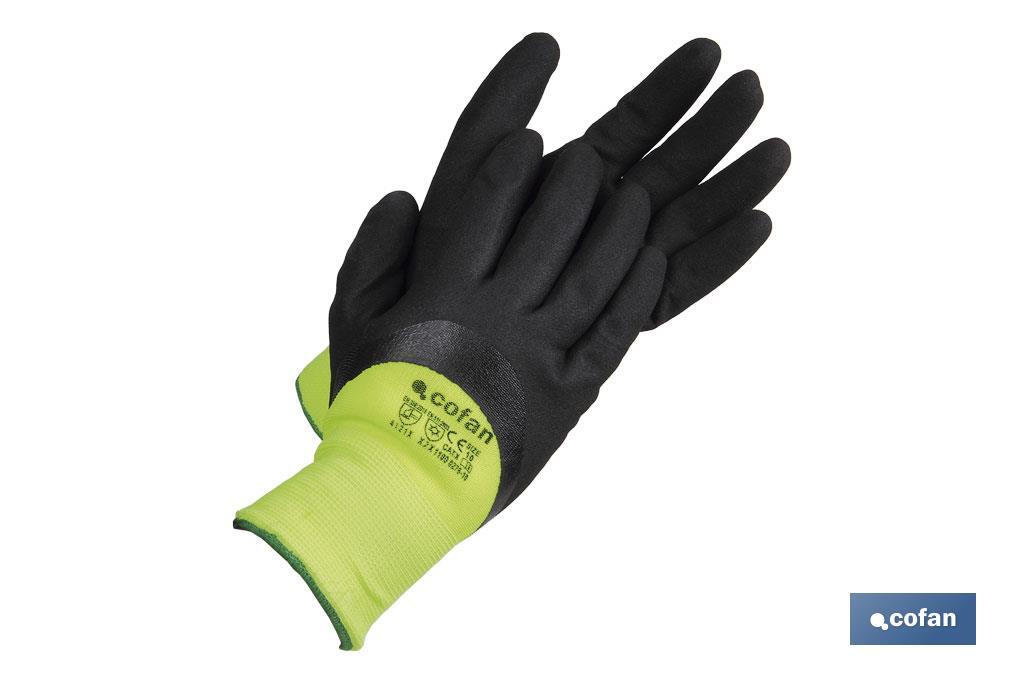 Guantes impregnados en nitrilo con espuma protectora contra el frío | Ideales para actividades a baja temperatura